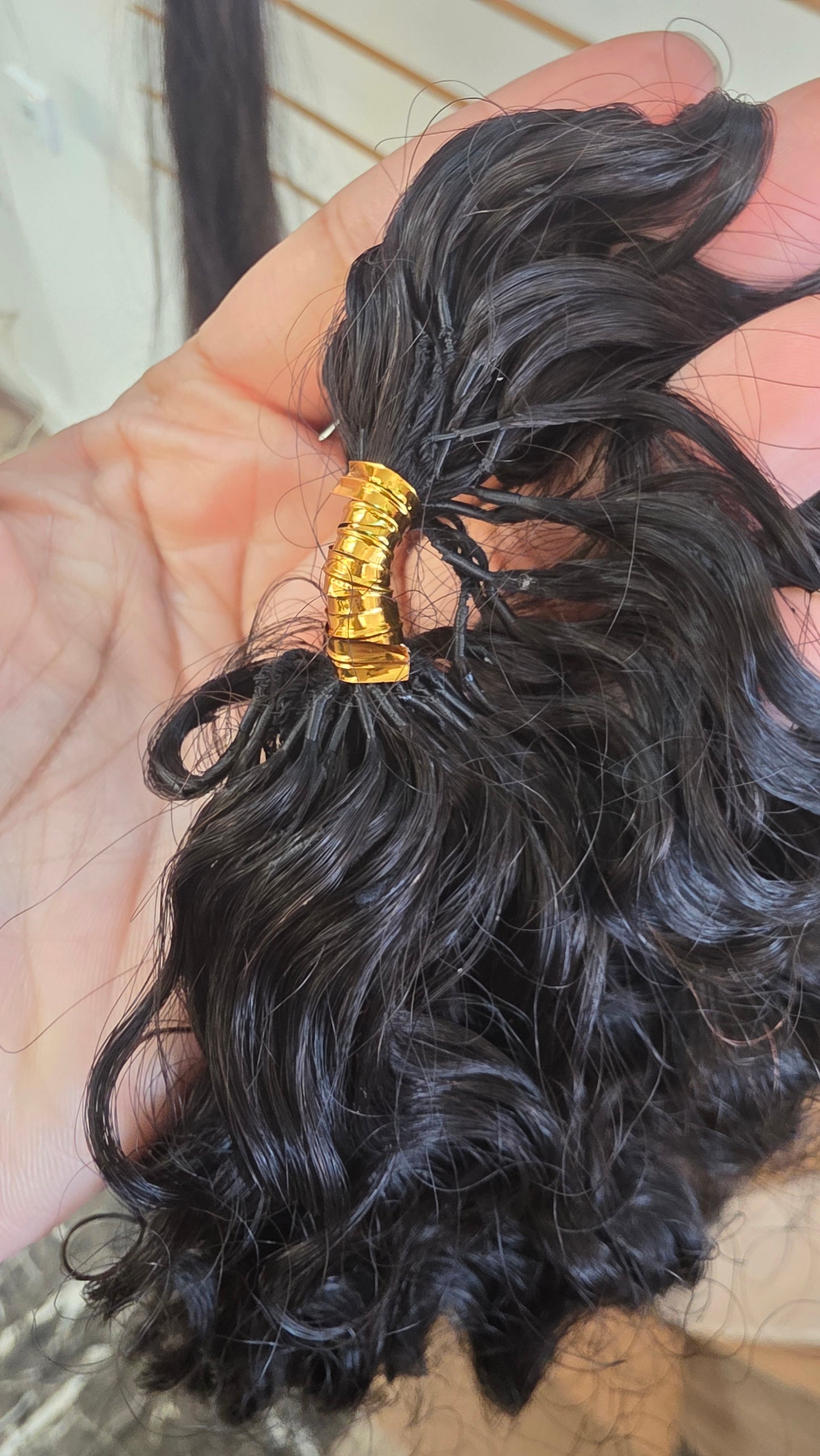 Human Burmese Curly Feather Tips
